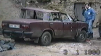 Takto dopadl náš revoluční žigulík 21.12.1989. Při rozvážení propagačních materiálů Václava Havla jsme jej v jedné vísce na pomezí Moravy a Čech otočili přes střechu. Naštěstí bez zranění.